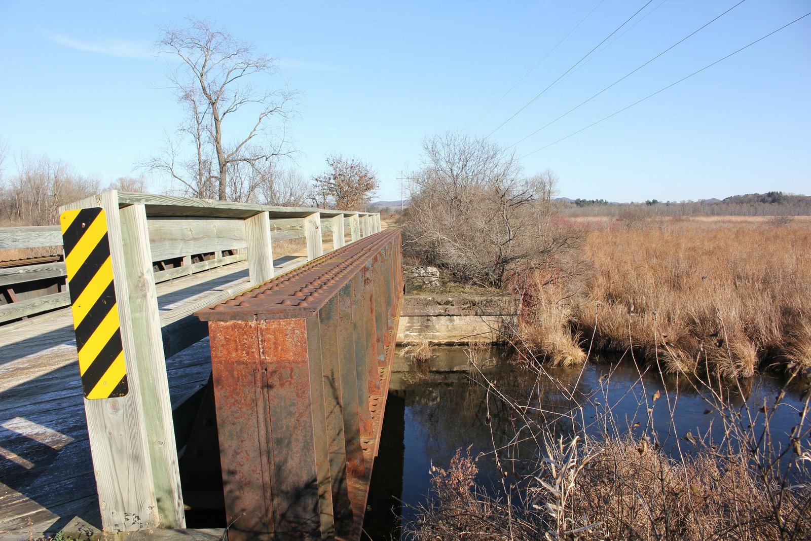 Looking east